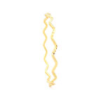 İmitasyon Ajda Bilezik Desenli Zigzag Model Altın Kaplama Çelik Blz-3098