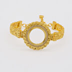 Çeyrek Altın Çerçeve Bileklik Çelik Altın Kaplama BLZ-634