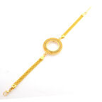 Yarım Altın Çerçeve Bileklik Çelik Altın Kaplama BLK-1100