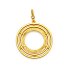 Altın Kaplama İmitasyon Ajda Model Tam Çerçeve İçi Boş Kolye Ucu TGR-732