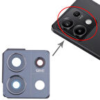 Xiaomi Uyumlu Redmi Note 13 5G Kamera Lensi Cam Full 2312DRAABG Siyah