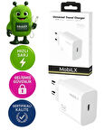 MobiLX M-08 25W Type-C Hızlı Şarj Adaptörü | Samsung, iPhone, Xiaomi, Oppo, Huawei, Reeder Uyumlu