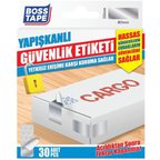 Boss Tape Yapışkanlı Güvenlik Etiketi 30X80 Mm (30 Lu Paket)