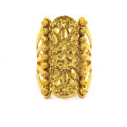 Çelik Yüzük Kadın Altın Kaplama Dorikalı Kaburga Model YZK-491