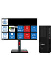 Lenovo Thinkstation P2 Intel® Vpro I7 14700 192GB Ddr5 2tb SSD 8GB/T1000 23.8" 2k Monitör Windows 11 Pro Raid Destekli Masaüstü Iş Istasyonu 30FR001HTRMWP44 + Zettausbbellek