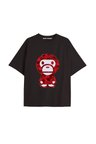 UNİSEX Bay Bape Desenli Siyah Yazlık T-shirt