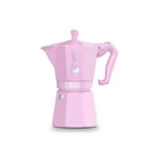 bialetti moka pot exclusive 6 cup pembe