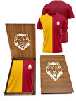Galatasaray Orijinal 5 Yıldız Parçalı Forma t-shirt Ahşap Kutu Hediyeli