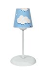 Şenay Aydınlatma Çocuk Odası Konik Kumaş Küçük Abajur-Mavi Bulut