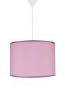 Şenay Aydınlatma Silindir Kumaş Sarkıt Avize-Pembe