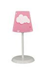 Şenay Aydınlatma Çocuk Odası Konik Kumaş Abajur-Pembe Bulut