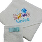 İsimli Deniz Temalı Kundak Havlusu