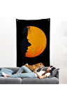 Güneş ve Kadın Silüeti Duvar Örtüsü-7588