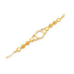 Altın Kaplama İmitasyon Zirkon Taşlı Çeyrek Çerçeveli Bileklik BLK-1202