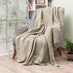 Latuda - Şönil Jakarlı Desen Kaymaz Çekyat Örtüsü ve Koltuk Şalı