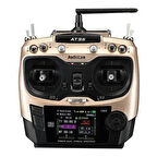 Radiolink AT9S Pro 2.4Ghz 10/12 Kanal DSSS/FHSS Radio Kontrol Uzaktan Kumanda +R9DS Alıcı w/TBS Crossfire Altın (3.4KM Kontrol Mesafesi)