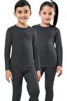 Unisex Çocuk Gri Termal Body  MKT2005