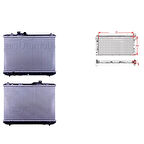 Su Radyatörü Brazing Mt 375X555X16 MM - 17700-63J00 Wisco - Suzuki Swift1.3 05 Ve Sonrası Uyumlu