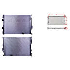 Su Radyatörü Brazing Mt 590X448X26 – 21400-JD000 WİSCO – Nissan Qashqai (J10) 1.6 07-13 Uyumlu