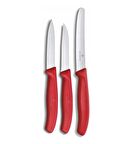 Victorinox 6.7111.3 Sebze Bıçağı Seti 3'lü Kırmızı 