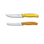 Renkli 12 cm SwissClassic Biftek Pizza Bıçağı ve 11 cm SwissClassic Sosis ve Domates Bıçağı 