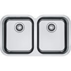 Franke Smart SRX 120-34-34  2 Gözlü, Paslanmaz Çelik, İnox Renk, Tezgah Altı