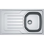 Franke  ONDA LINE OLL 611 DEKORLU  Evye, Tek Gözlü, Sol Damlalıklı