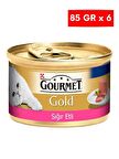 Gourmet Gold Kıyılmış Sığır Etli Kedi Konservesi 85 gr x 6 Adet