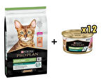 Pro Plan Somonlu Kısırlaştırılmış Kedi Maması 3 Kg + 12 Adet Proplan Sterilised Ton ve Somonlu Kısırlaştırılmış Kedi Konservesi 85 Gr 