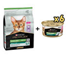 Pro Plan Hindili Kısırlaştırılmış  Kedi Maması 10 Kg + 6 Adet Proplan Sterilised Ton ve Somonlu Kısırlaştırılmış Kedi Konservesi 85 Gr 