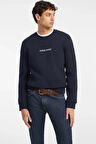 Erkek GJ CN Önde Logo Sweatshirt - Lacivert  | M