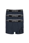 Erkek Placed Logo 3'lü Boxer - Lacivert | M