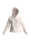 Guess Bisiklet Yaka Bej Kadın Sweatshırt V2YQ08K7UW2 NEW ALISA HOODED SWE -