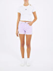Guess Jeans GJ HIGHWAIST MOM SHORT Kadın Lila Şort W5GD0SD5M62-GJPR