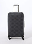 Guess Antrasit Çekçekli Sert Valiz TRAVEL - 29880