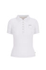 Kadın GJ SS Slim Polo Yaka T-Shirt - Beyaz | S