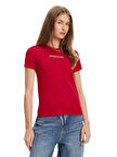 Guess Gj Ss Cn Slim Kadın Kırmızı Slim Fit T-Shirt W4YI01J1314-G585