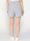 Guess Jeans Yüksek Bel Relaxed Gri Kadın Şort Guess Jeans Kadın Relaxed Fit Şort