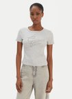 Guess Gri Kadın Slim Fit Taşlı T-Shirt W6RI22KA0H1-LMGY