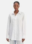 Guess Comfort Fit Klasik Gömlek Yaka Düz Beyaz Kadın Gömlek W6RH57WAF10-G011
