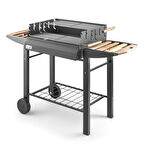 The Favilla Grillchi Standlı Yükseklik Ayarlı Çift Izgara Barbekü Mangal + Önlük Hediyeli
