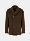 Guess Peacoat Erkek Kahverengi Yün Karışımlı Kaban M5BL2JW2242-A12G