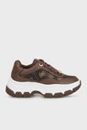 Guess Berrett2 4G Logolu Kalın Taban Sneaker Ayakkabı FLFBRTPEL12 Bayan AYAKKABI FLFBRT PEL12 BROWN KAHVE-KREM