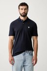 Guess Kısa Kollu Basic Polo Erkek Lacivert Polo T-shirt M6YP60K4388-G7V2