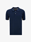 Guess Jeans Desenli Lacivert Erkek Polo T-Shirt M4BP29KCJV1A71W GJ SS EMBRO LOGO