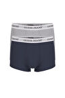 Erkek GJ 2'li Paket Boxer - Gri Lacivert | S