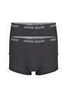 Erkek Guess Jeans 2'li Trunk Accessories Boxer - Siyah | S