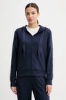 Guess XNS Fermuarlı Kapüşonlu Kadın Lacivert Eşofman Üstü W6GQ03K2656-G7V2