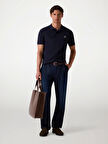 Guess Erkek Lacivert Yıkamalı Polo Tişört