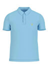 Guess Erkek Mavi Basic Polo Tişört